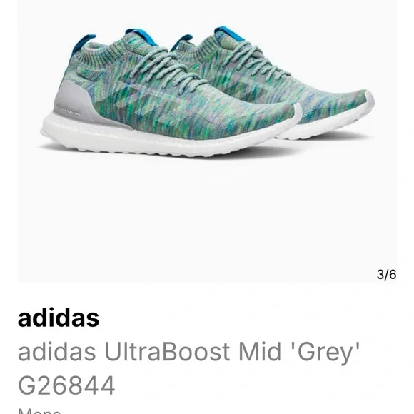 Adidas Ultra Boost Mid Grey Two Green Blue 2018 G26844 Men's Size 8/Women Size 9 - joarbit.com Adidas Ultra Boost Mid Grey Two Green Blue 2018 G26844 Men's Size 8/Women Size 9 - joarbit.com